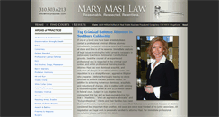 Desktop Screenshot of marymasilaw.com